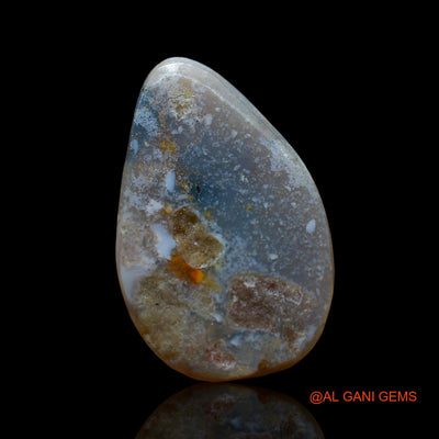 5.00 Cts Natural Australian Fire Opal Loose Gemstone Pear Cabochon 18x12x3 mm AE-684