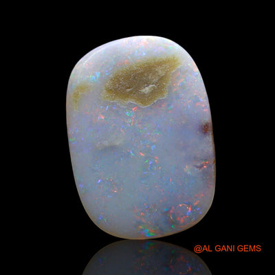 Natural Fire Opal Gemstone 4.00 Cts Loose Oval Cabochon From Australia 17x12x2 mm AE-686