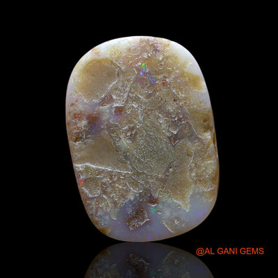 Natural Fire Opal Gemstone 4.00 Cts Loose Oval Cabochon From Australia 17x12x2 mm AE-686