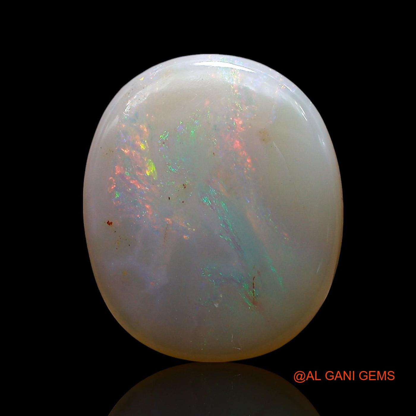 5.00 Cts Unheated Australian Fire Opal Loose Gemstone Oval Cabochon Natural 16x13x4 mm AE-689