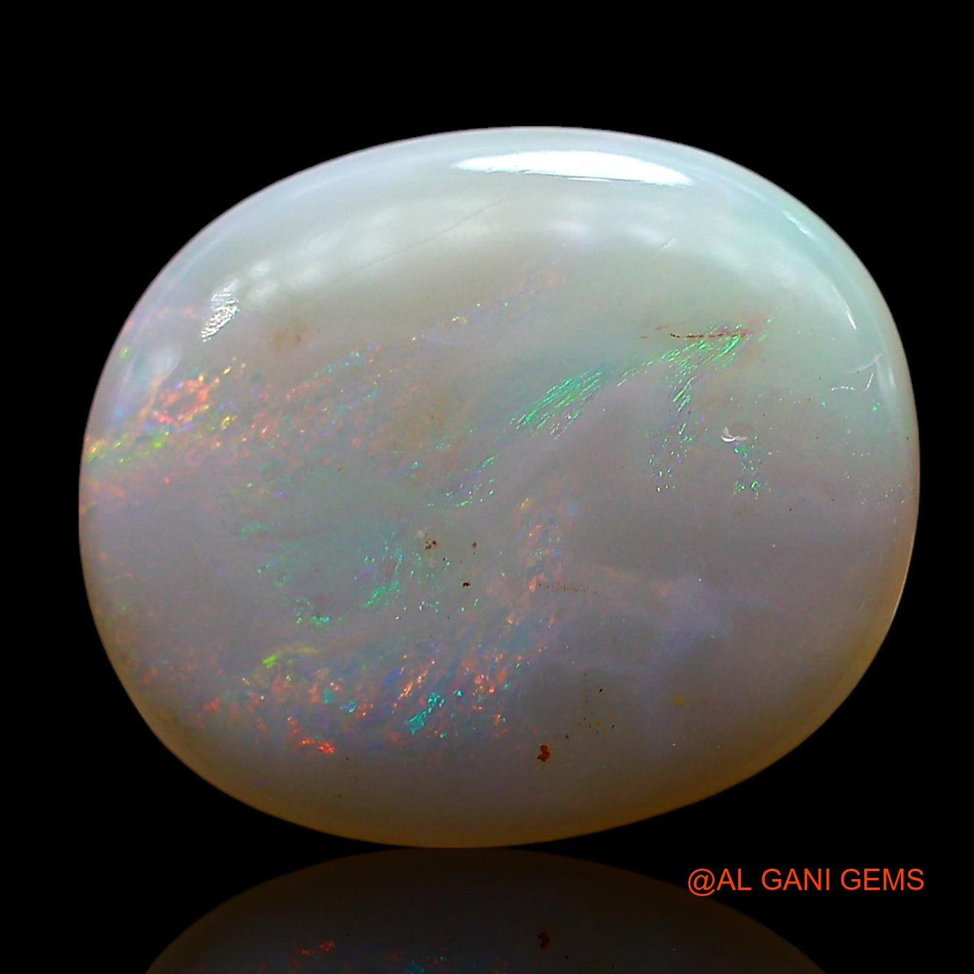 5.00 Cts Unheated Australian Fire Opal Loose Gemstone Oval Cabochon Natural 16x13x4 mm AE-689