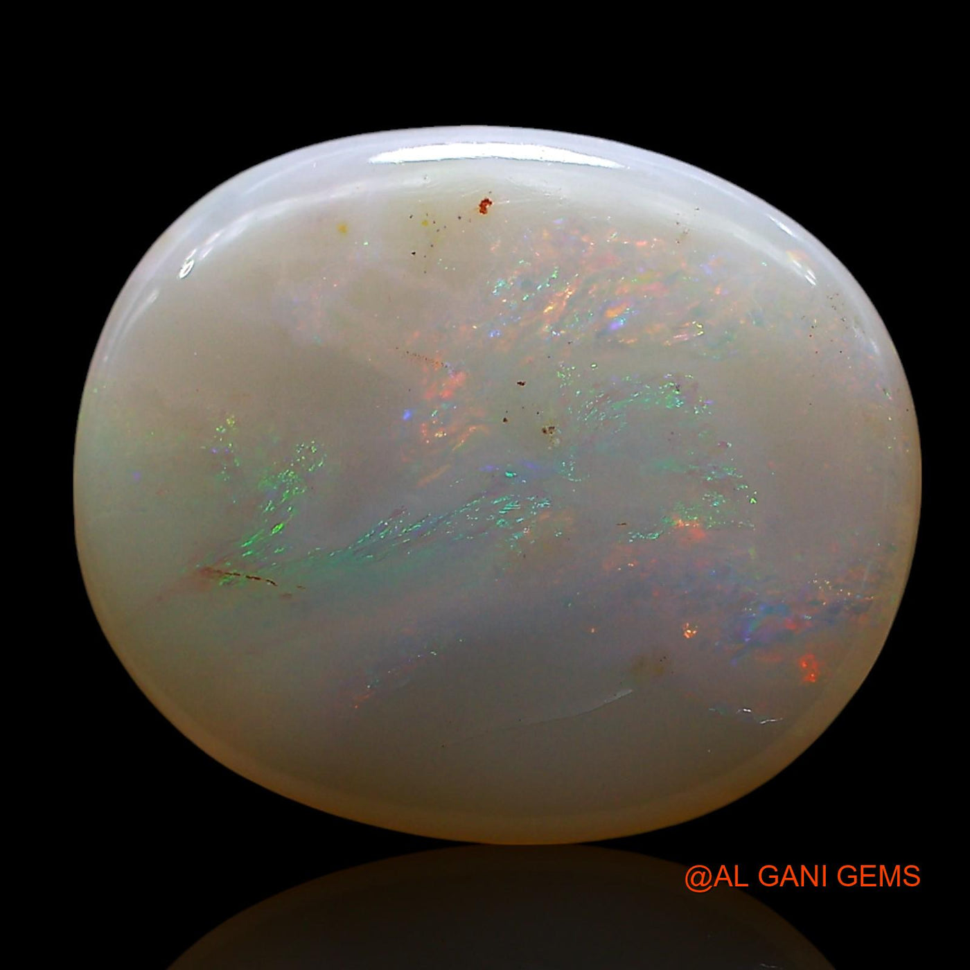 5.00 Cts Unheated Australian Fire Opal Loose Gemstone Oval Cabochon Natural 16x13x4 mm AE-689