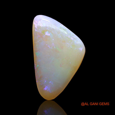 Natural Fire Opal Gemstone 3.00 Cts Loose Trillion Cabochon From Australia 17x10x3 mm AE-68
