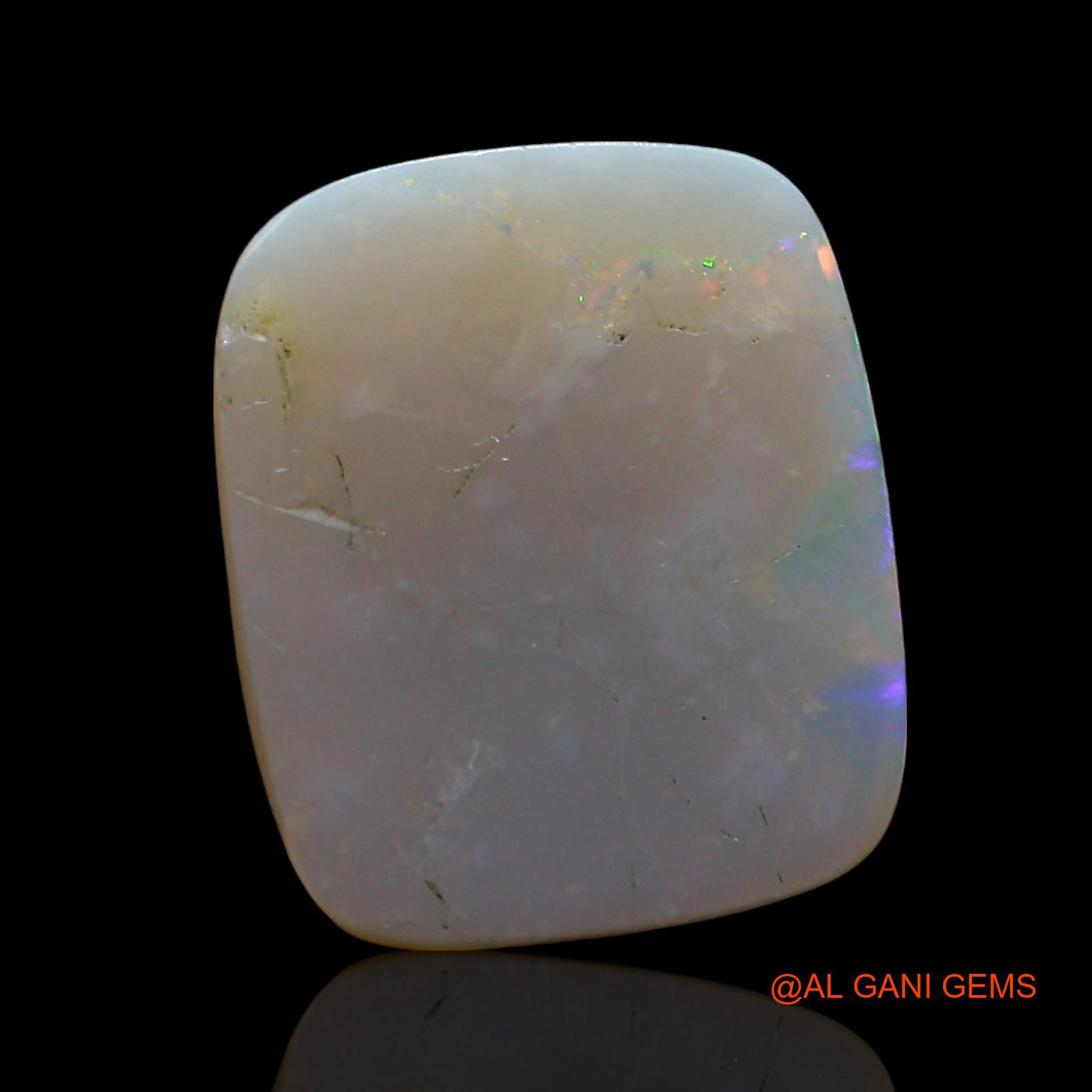 Natural Untreated Fire Opal Loose Gemstone Square Cabochon From Australia 6.00 Cts 15x12x4 mm AE-690