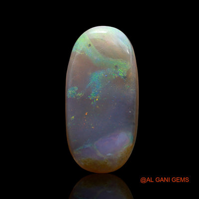 5.00 Cts Natural Australian Fire Opal Loose Gemstone Oval Cabochon 19x9x4 mm AE-691