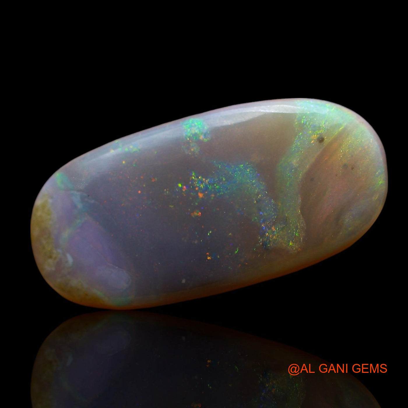 5.00 Cts Natural Australian Fire Opal Loose Gemstone Oval Cabochon 19x9x4 mm AE-691