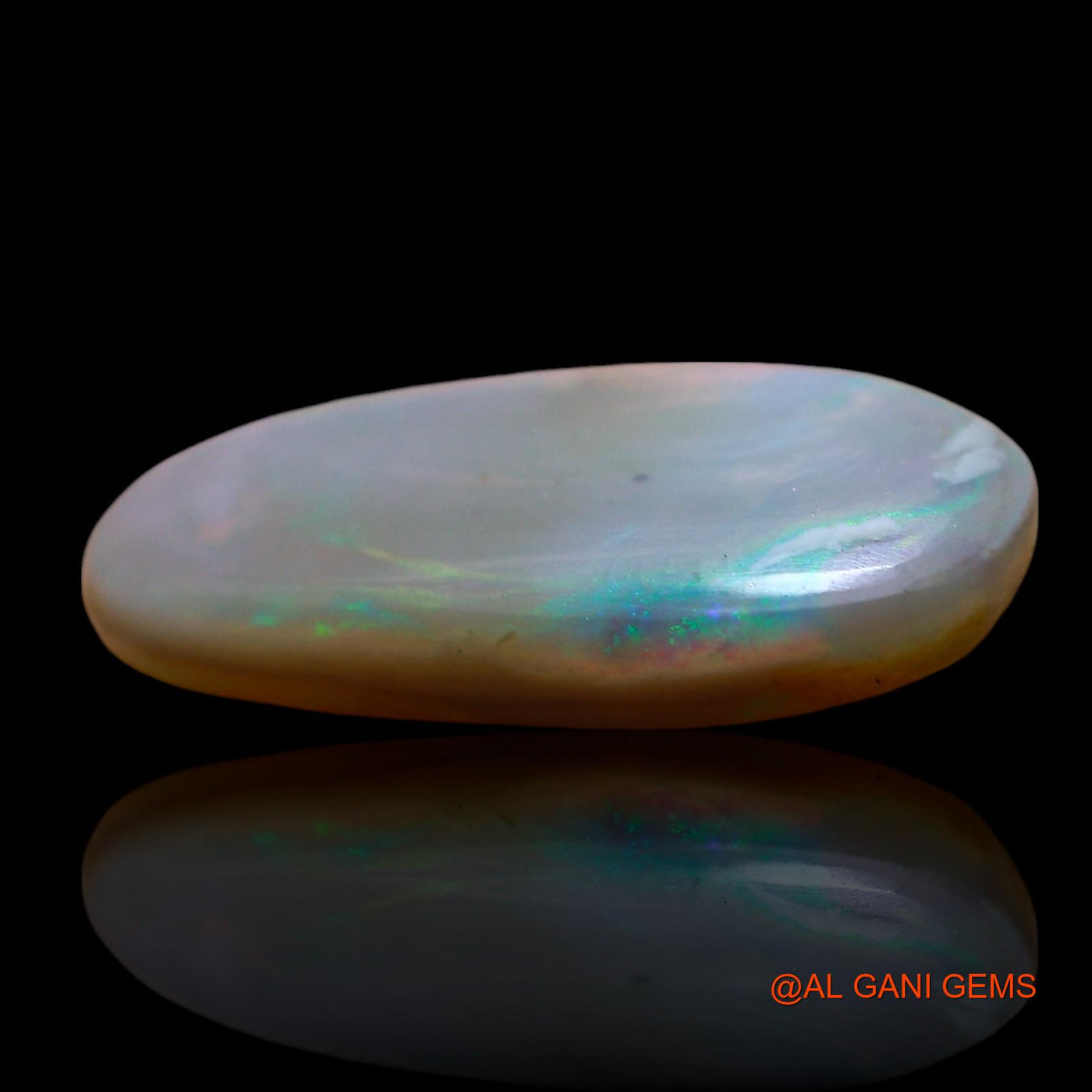 5.00 Cts Natural Australian Fire Opal Loose Gemstone Oval Cabochon 19x9x4 mm AE-691