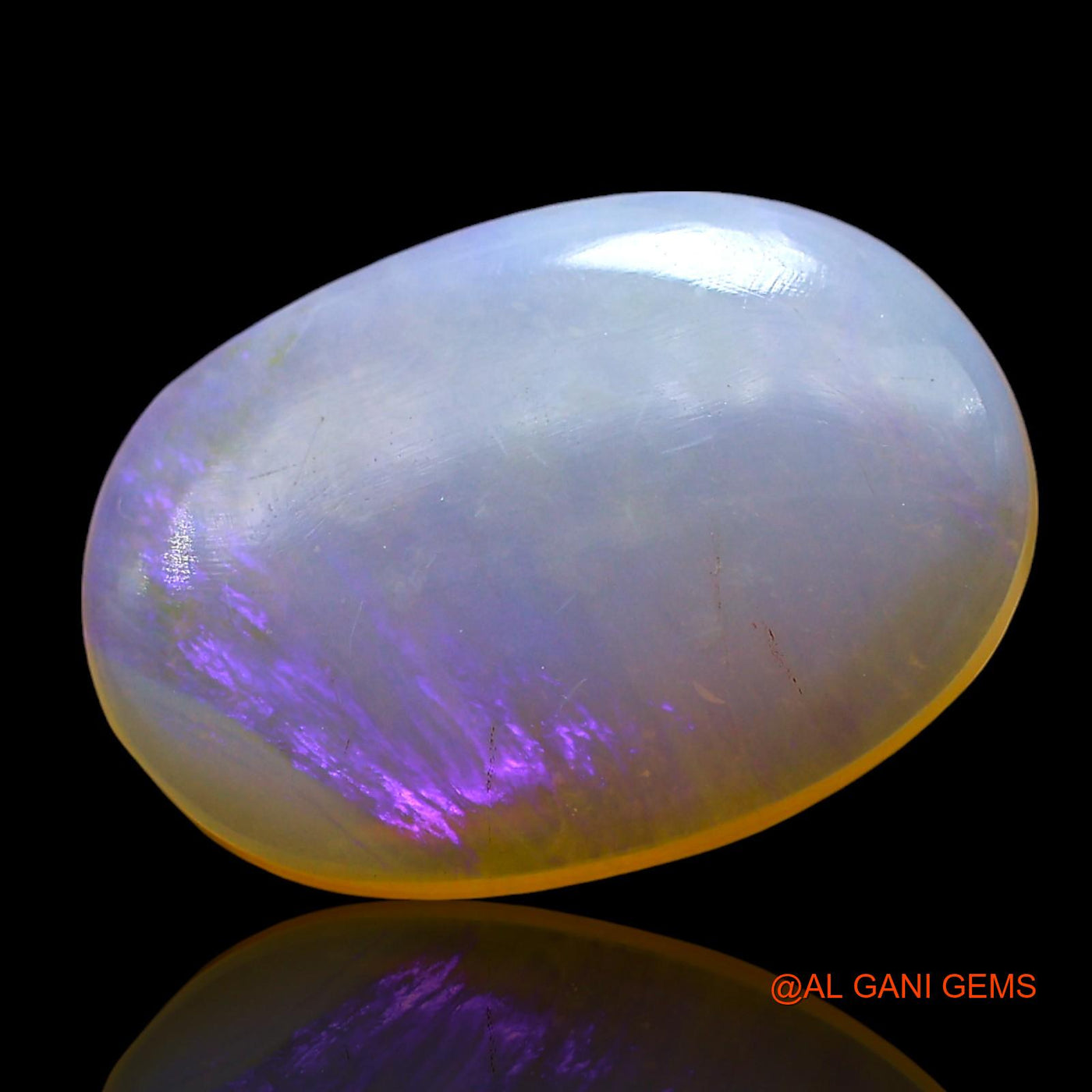 4.00 Cts Natural Australian Fire Opal Loose Gemstone Oval Cabochon 17x12x3 mm AE-693