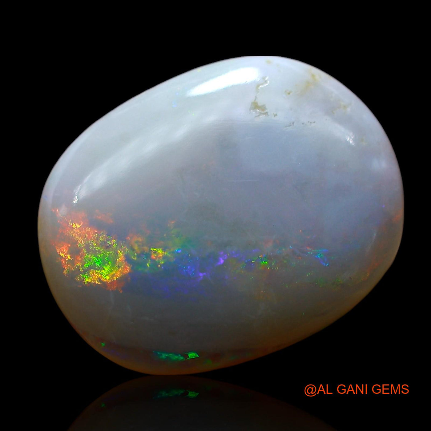Natural Untreated Fire Opal Loose Gemstone Oval Cabochon From Australia 6.00 Cts 16x13x4 mm AE-695