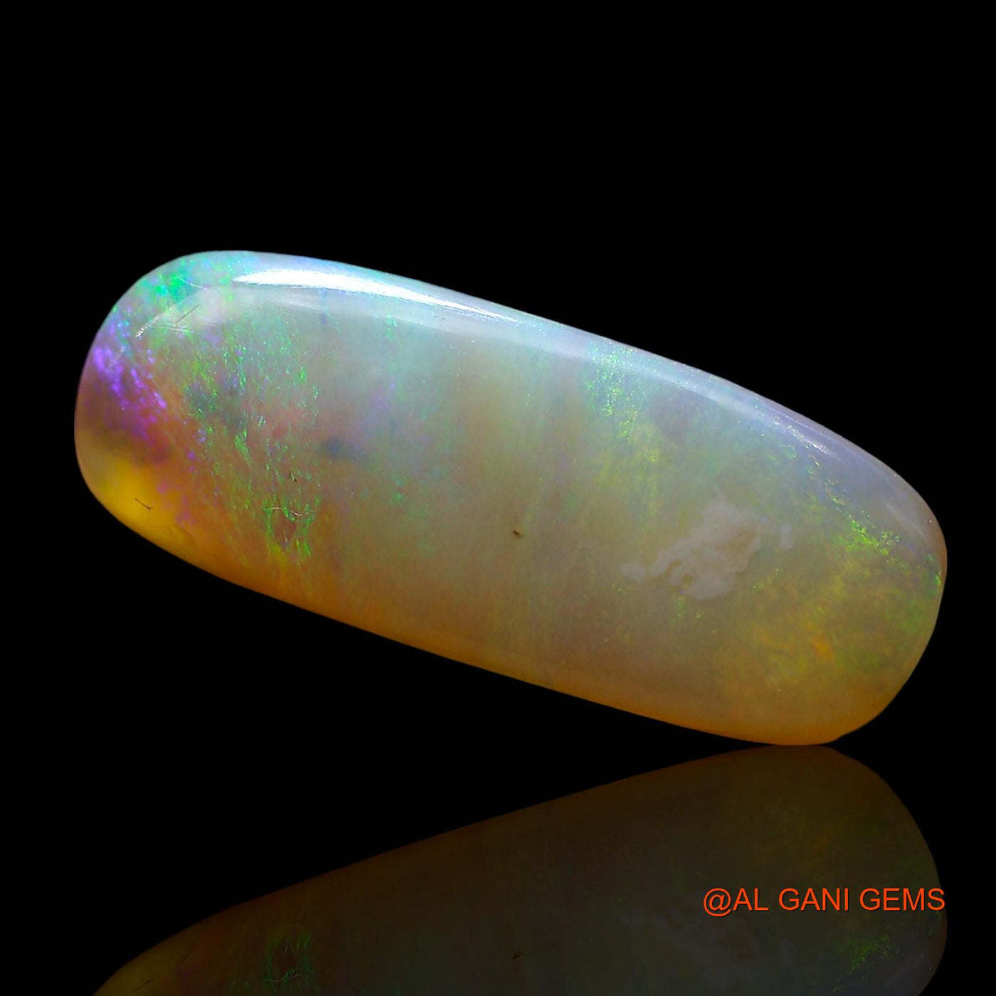 4.00 Cts Natural Australian Fire Opal Loose Gemstone Oval Cabochon 19x7x3 mm AE-696