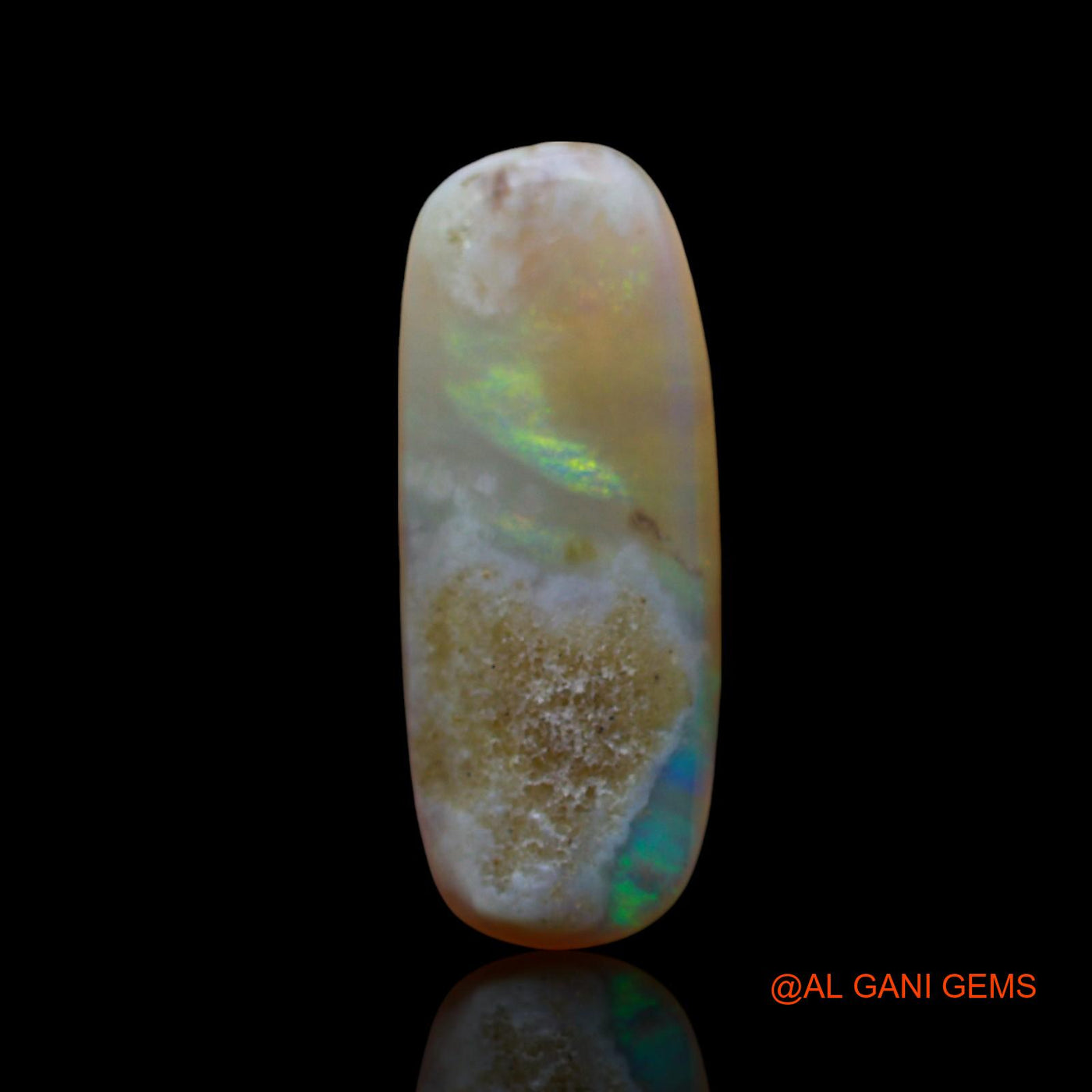 4.00 Cts Natural Australian Fire Opal Loose Gemstone Oval Cabochon 19x7x3 mm AE-696