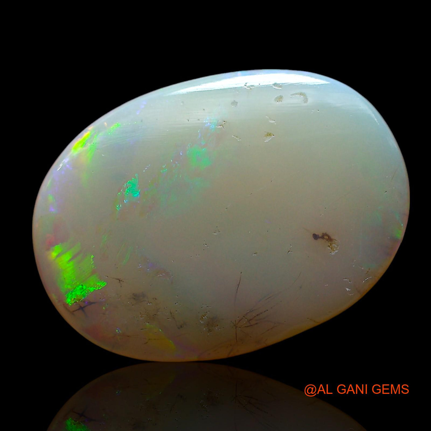 Natural Fire Opal Gemstone 4.00 Cts Loose Oval Cabochon From Australia 17x12x2 mm AE-697