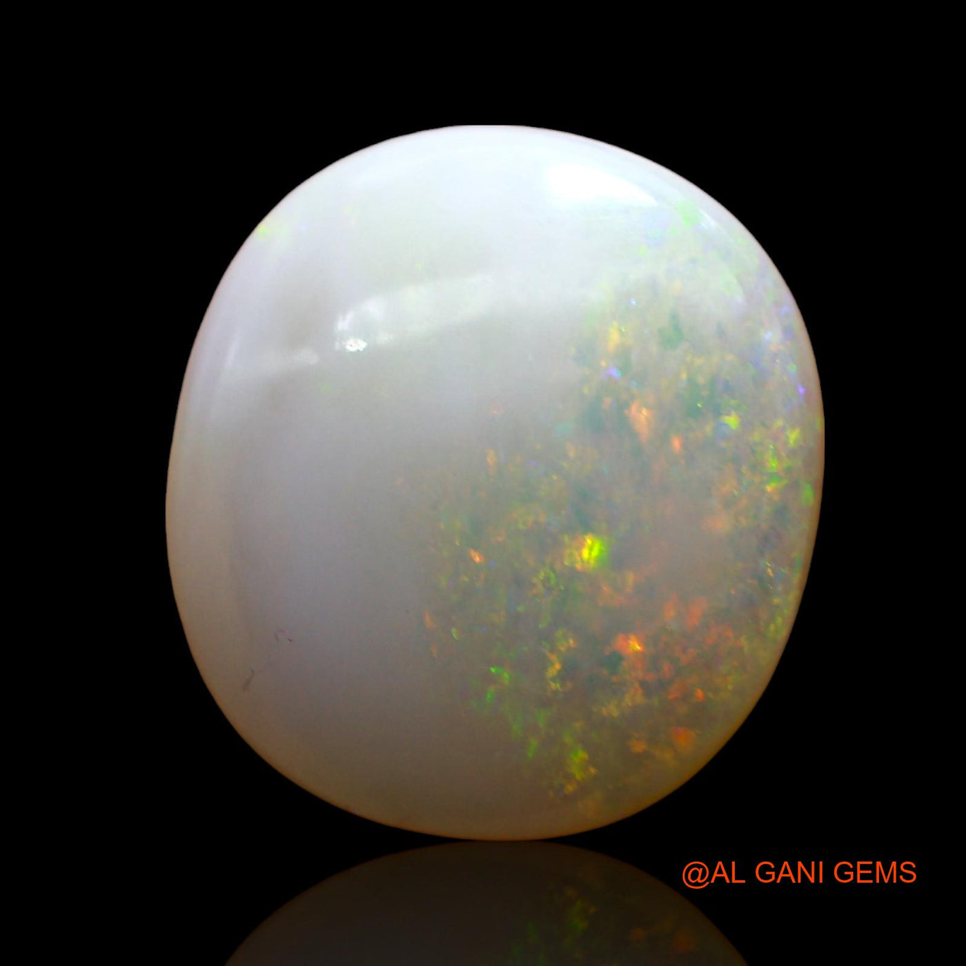 6.00 Cts Natural Australian Fire Opal Loose Gemstone Oval Cabochon 15x13x4 mm AE-69