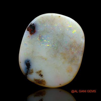 14.00 Cts Natural Australian Fire Opal Loose Gemstone Oval Cabochon 21x18x4 mm AE-6