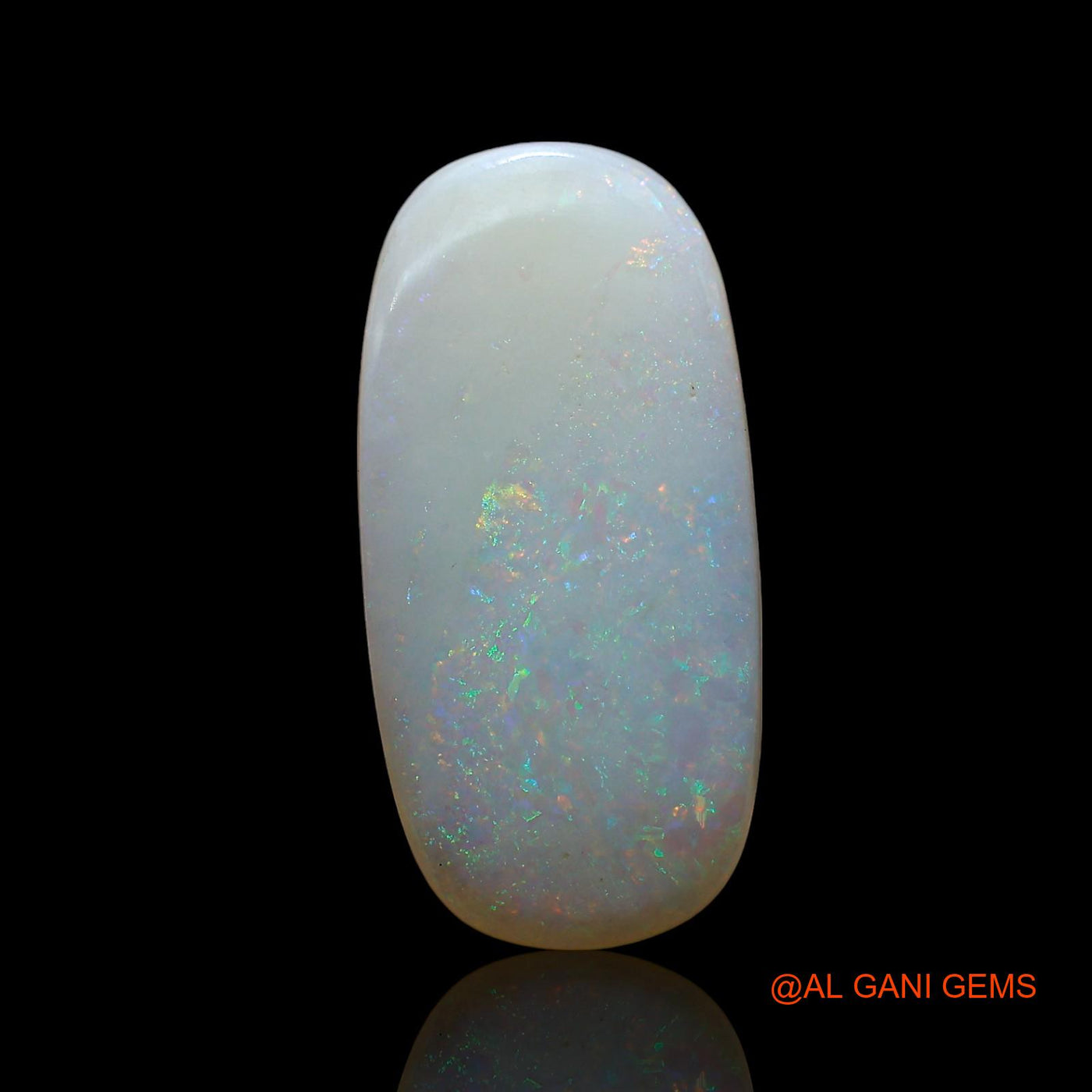 Natural Untreated Fire Opal Loose Gemstone Oval Cabochon From Australia 3.00 Cts 18x9x2 mm AE-702