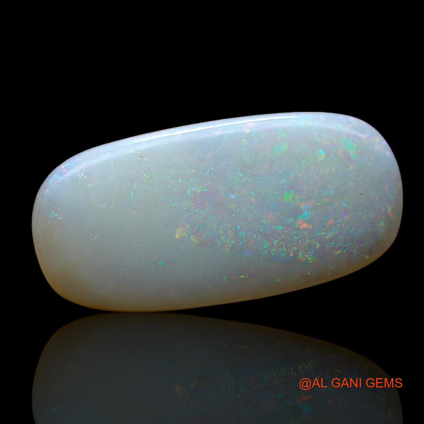 Natural Untreated Fire Opal Loose Gemstone Oval Cabochon From Australia 3.00 Cts 18x9x2 mm AE-702