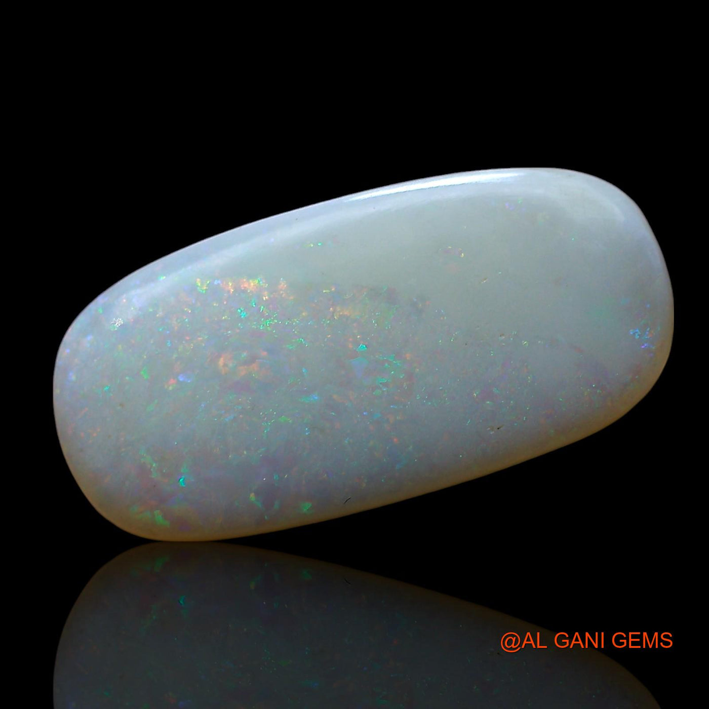 Natural Untreated Fire Opal Loose Gemstone Oval Cabochon From Australia 3.00 Cts 18x9x2 mm AE-702