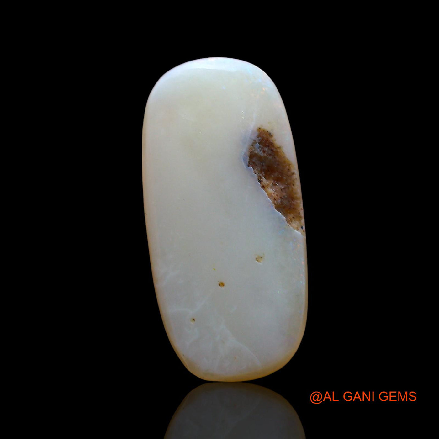 Natural Untreated Fire Opal Loose Gemstone Oval Cabochon From Australia 3.00 Cts 18x9x2 mm AE-702