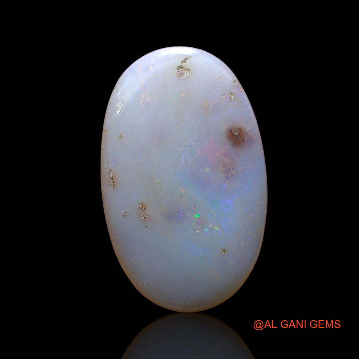 4.00 Cts Natural Australian Fire Opal Loose Gemstone Oval Cabochon 18x11x3 mm AE-703