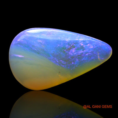 3.00 Cts Natural Australian Fire Opal Pear Cabochon Loose Gemstone For Jewelry 18x10x3 mm AE-704