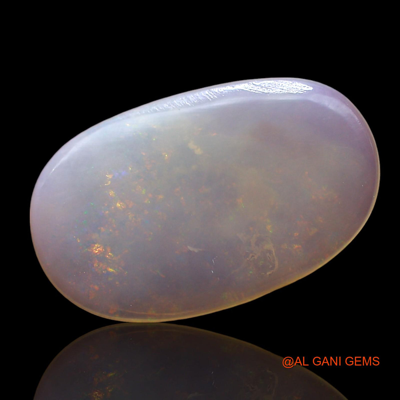 2.00 Cts Natural Australian Fire Opal Loose Gemstone Oval Cabochon 18x11x1 mm AE-706