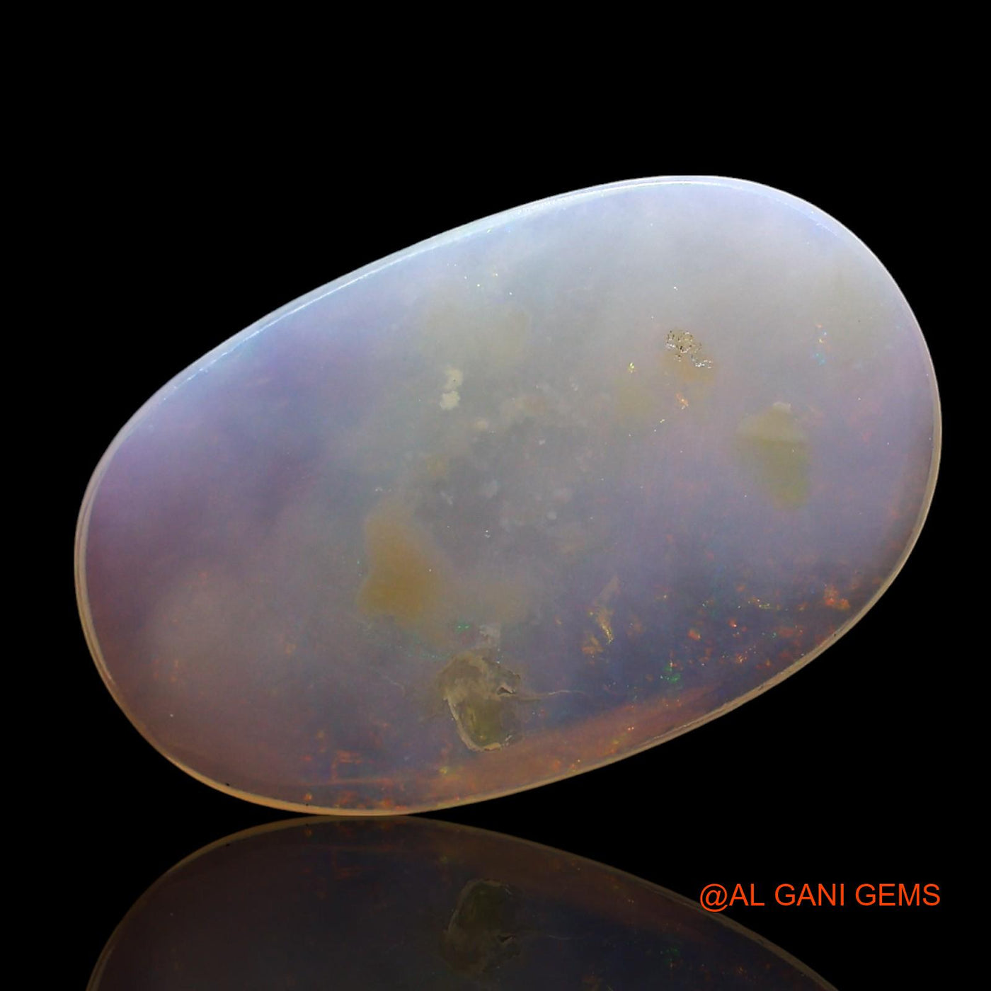2.00 Cts Natural Australian Fire Opal Loose Gemstone Oval Cabochon 18x11x1 mm AE-706