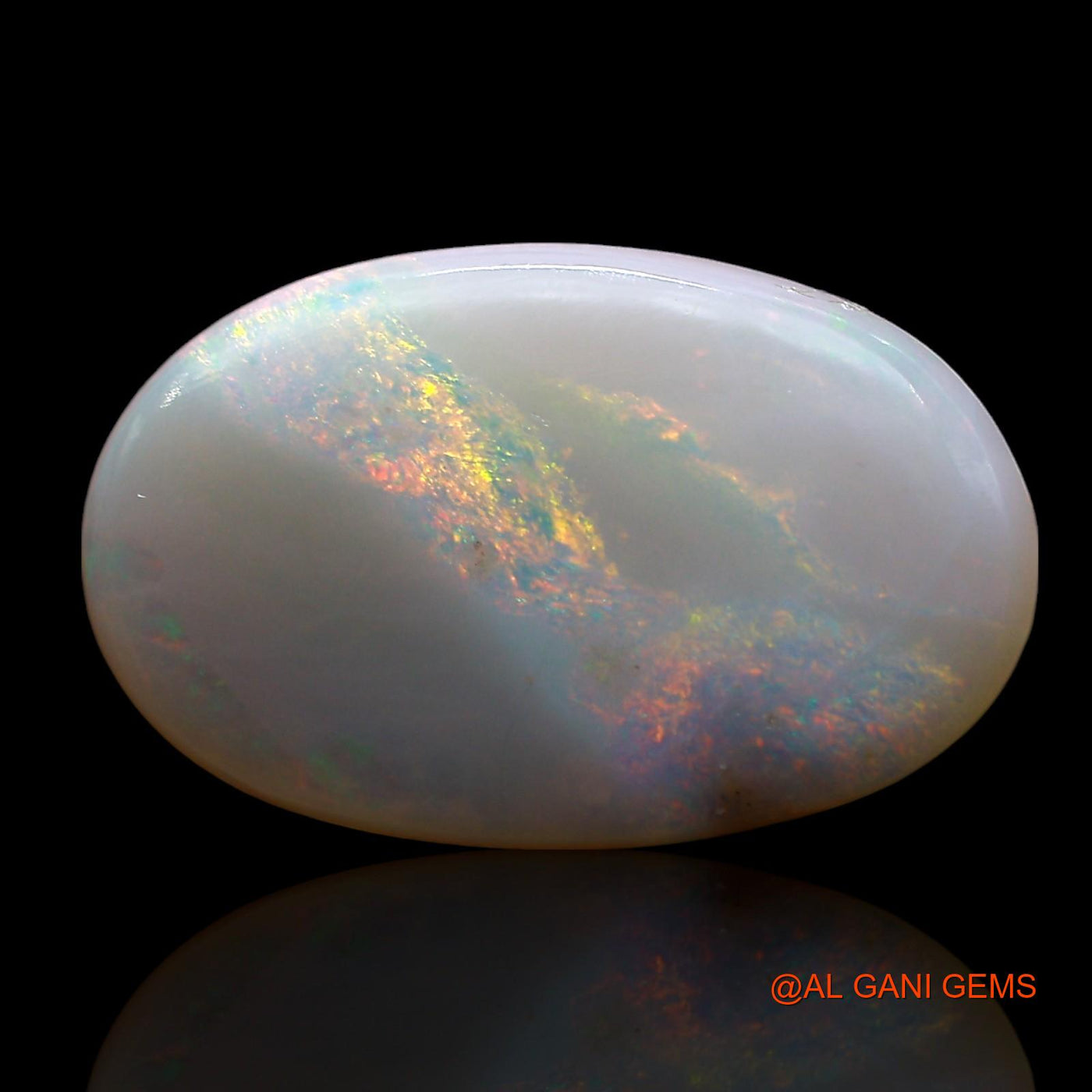 6.00 Cts Natural Australian Fire Opal Loose Gemstone Oval Cabochon 17x11x4 mm AE-707