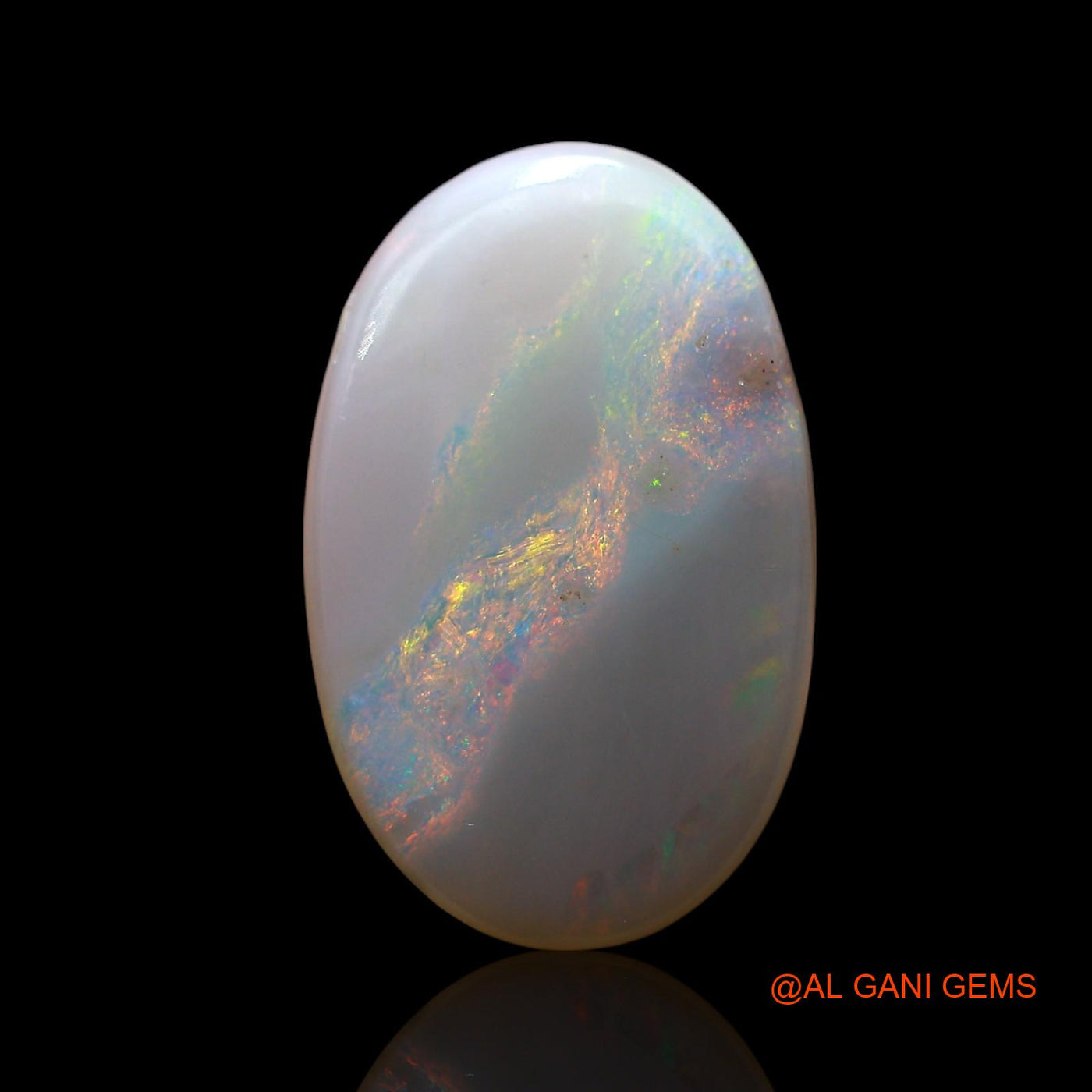 6.00 Cts Natural Australian Fire Opal Loose Gemstone Oval Cabochon 17x11x4 mm AE-707