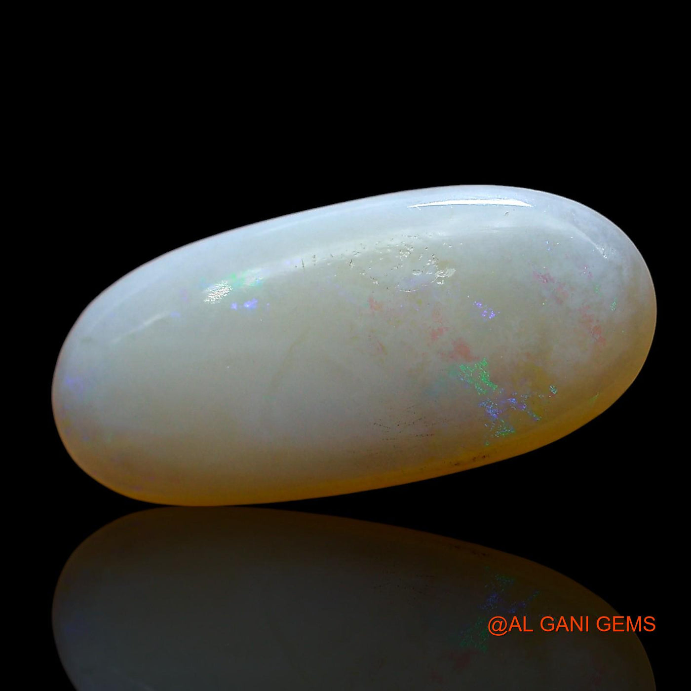 4.00 Cts Natural Australian Fire Opal Loose Gemstone Oval Cabochon 19x9x3 mm AE-708