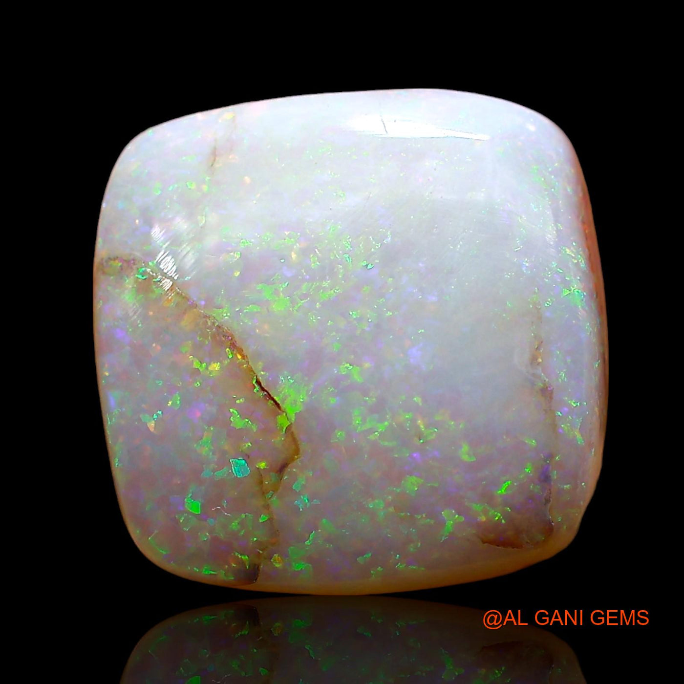 5.00 Cts Natural Australian Fire Opal Loose Gemstone Square Cabochon 13x13x4 mm AE-70
