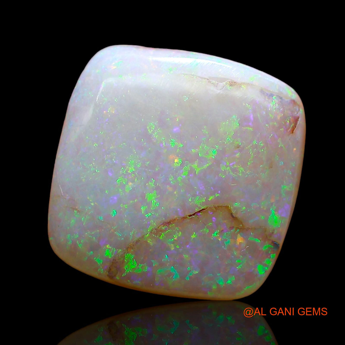 5.00 Cts Natural Australian Fire Opal Loose Gemstone Square Cabochon 13x13x4 mm AE-70