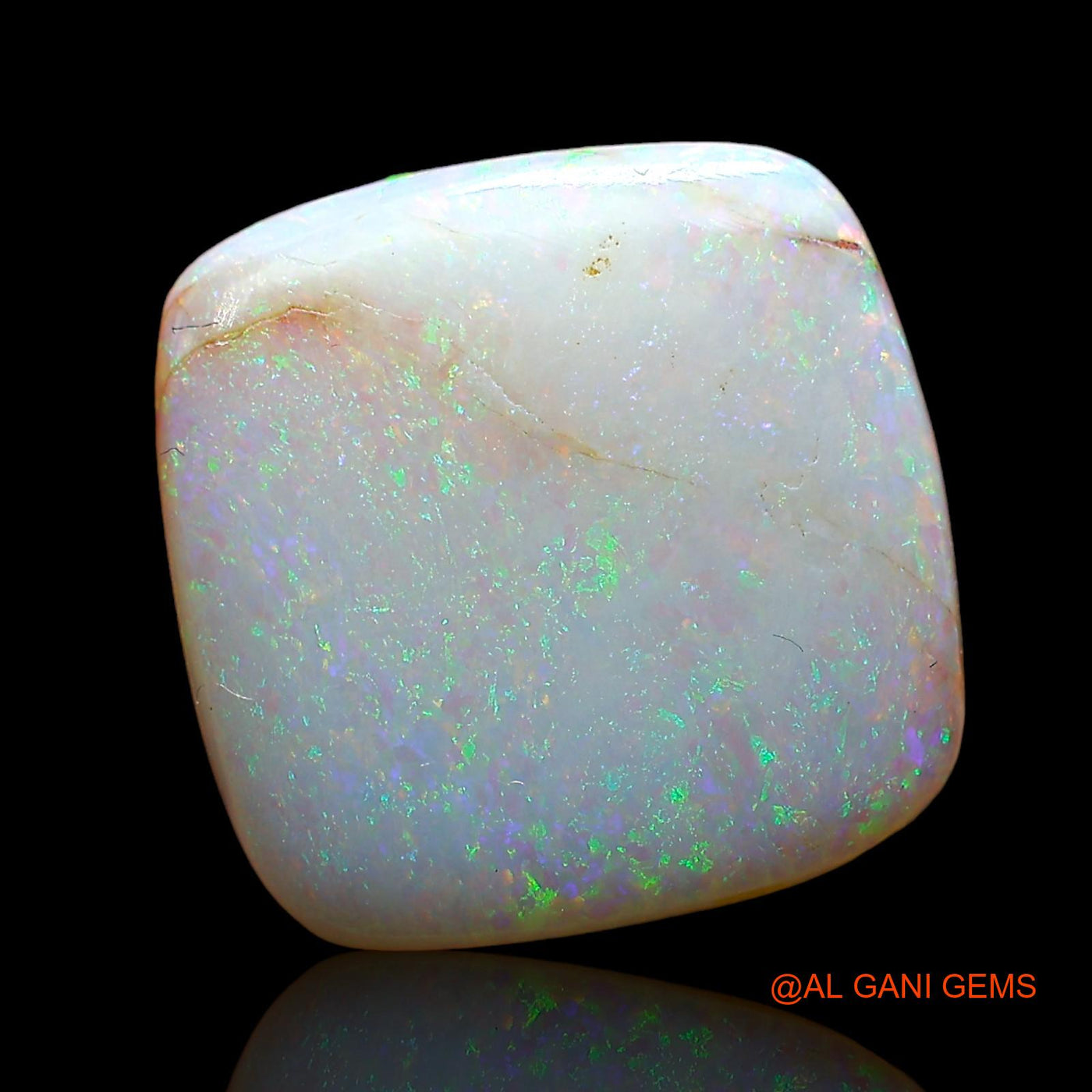 5.00 Cts Natural Australian Fire Opal Loose Gemstone Square Cabochon 13x13x4 mm AE-70