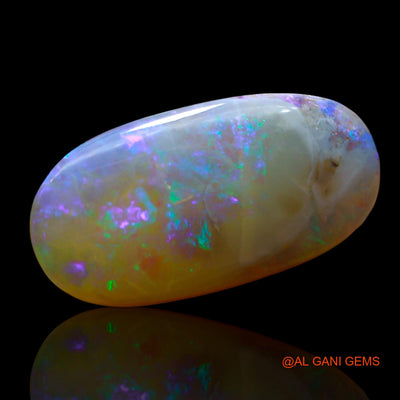 Natural Fire Opal Gemstone 5.00 Cts Loose Oval Cabochon From Australia 18x9x4 mm AE-710