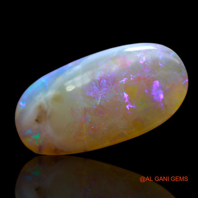Natural Fire Opal Gemstone 5.00 Cts Loose Oval Cabochon From Australia 18x9x4 mm AE-710