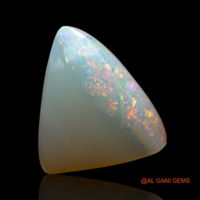 Natural Untreated Fire Opal Loose Gemstone Trillion Cabochon From Australia 6.00 Cts 14x13x5 mm AE-712