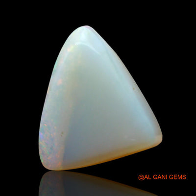 Natural Untreated Fire Opal Loose Gemstone Trillion Cabochon From Australia 6.00 Cts 14x13x5 mm AE-712