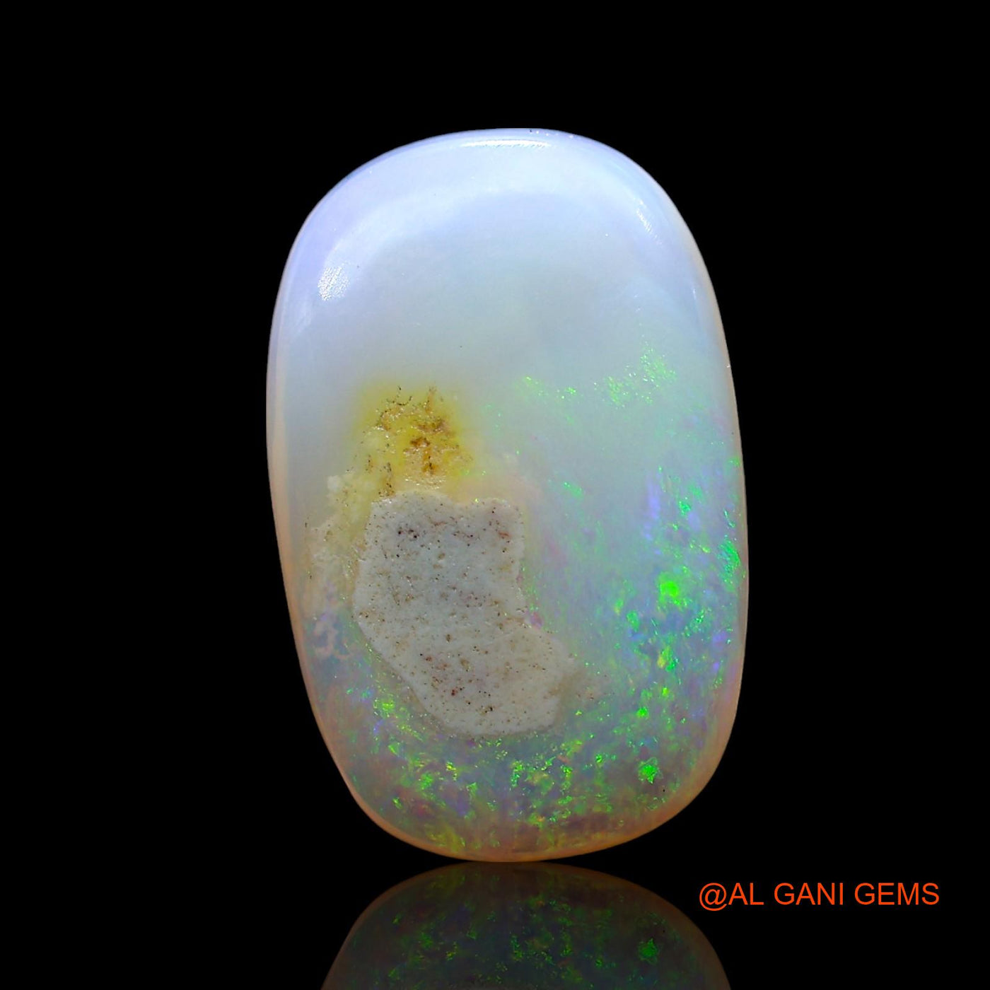 6.00 Cts Natural Australian Fire Opal Oval Cabochon Loose Gemstone For Jewelry 17x10x4 mm AE-713