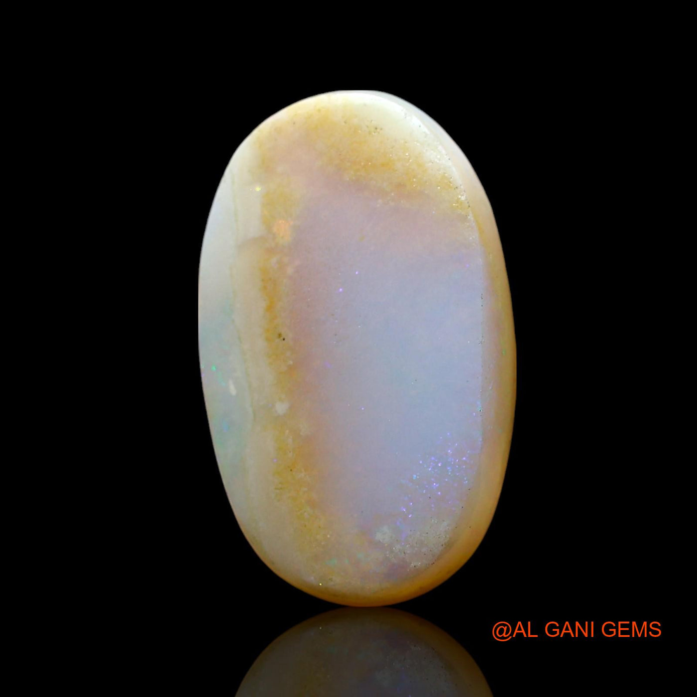 5.00 Cts Natural Australian Fire Opal Loose Gemstone Oval Cabochon 17x10x4 mm AE-718