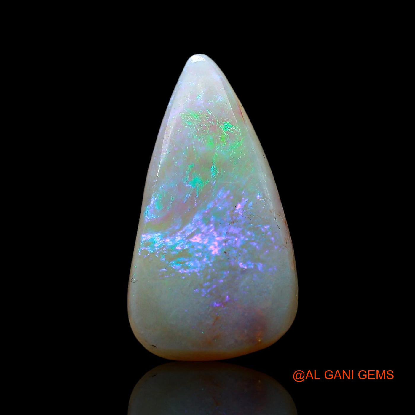 3.00 Cts Unheated Australian Fire Opal Loose Gemstone Pear Cabochon Natural 17x9x3 mm AE-719