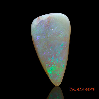 3.00 Cts Unheated Australian Fire Opal Loose Gemstone Pear Cabochon Natural 17x9x3 mm AE-719