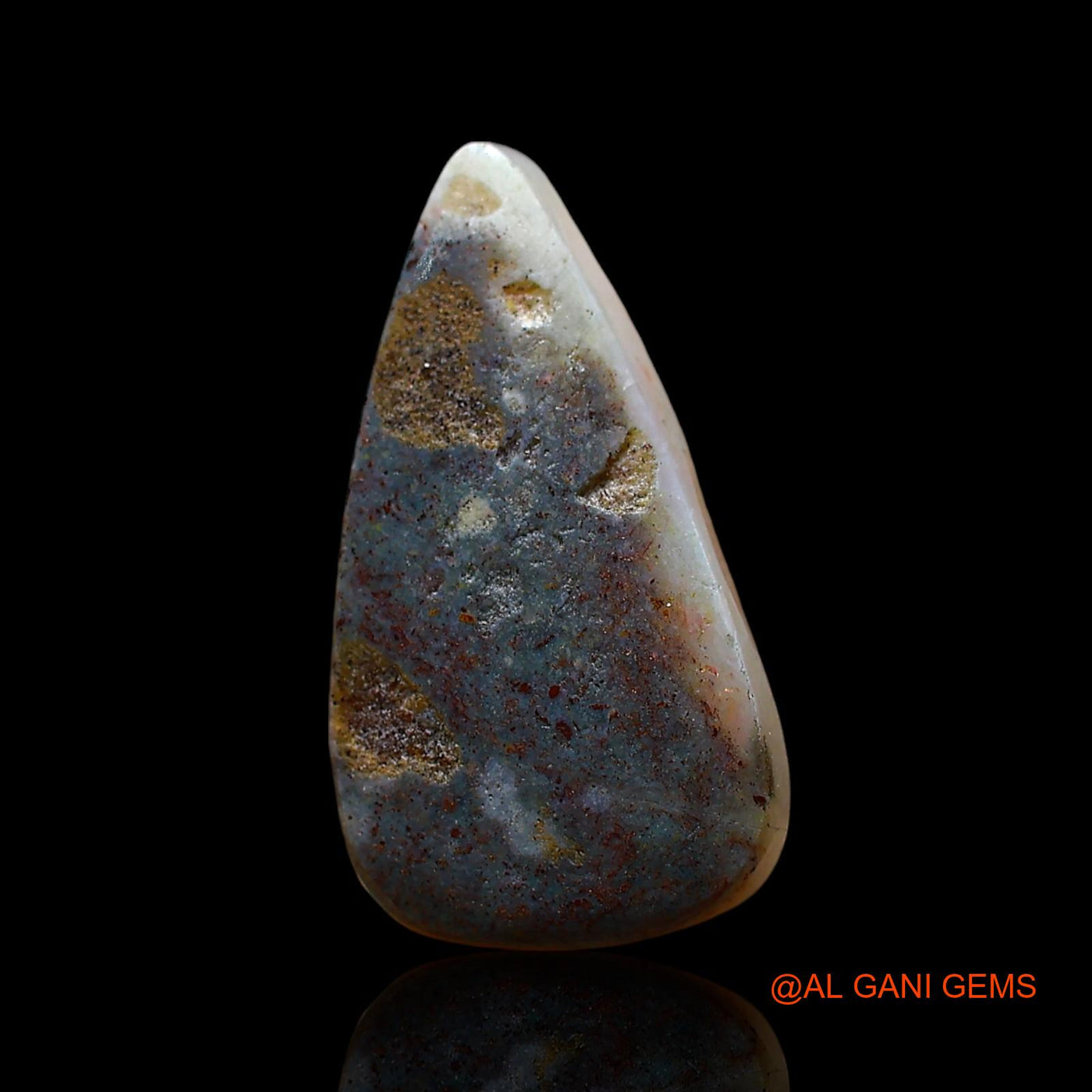 3.00 Cts Unheated Australian Fire Opal Loose Gemstone Pear Cabochon Natural 17x9x3 mm AE-719