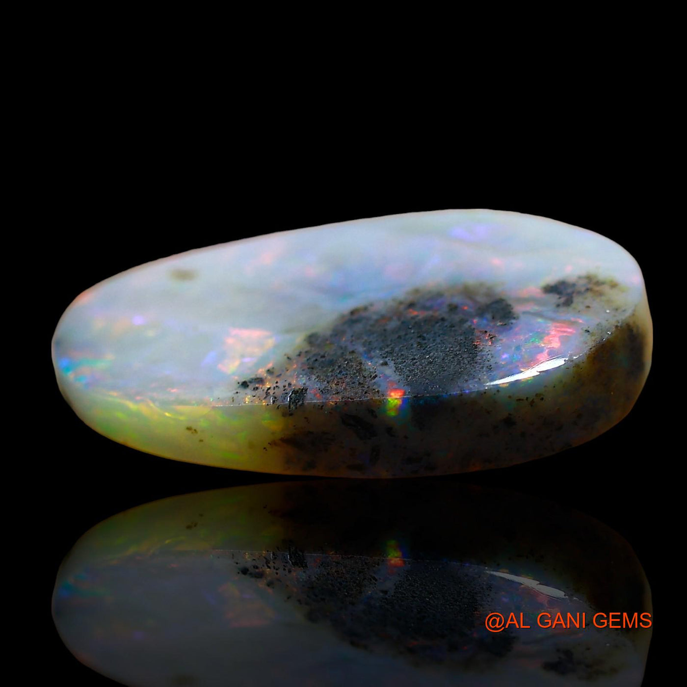 Natural Fire Opal Gemstone 5.00 Cts Loose Fancy Cabochon From Australia 18x10x3 mm AE-71
