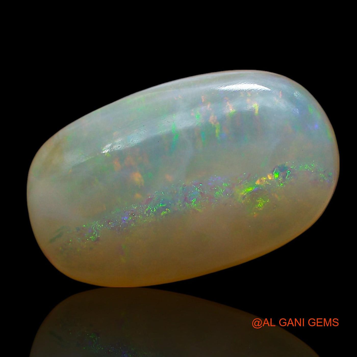 6.00 Cts Natural Australian Fire Opal Oval Cabochon Loose Gemstone For Jewelry 16x9x5 mm AE-724