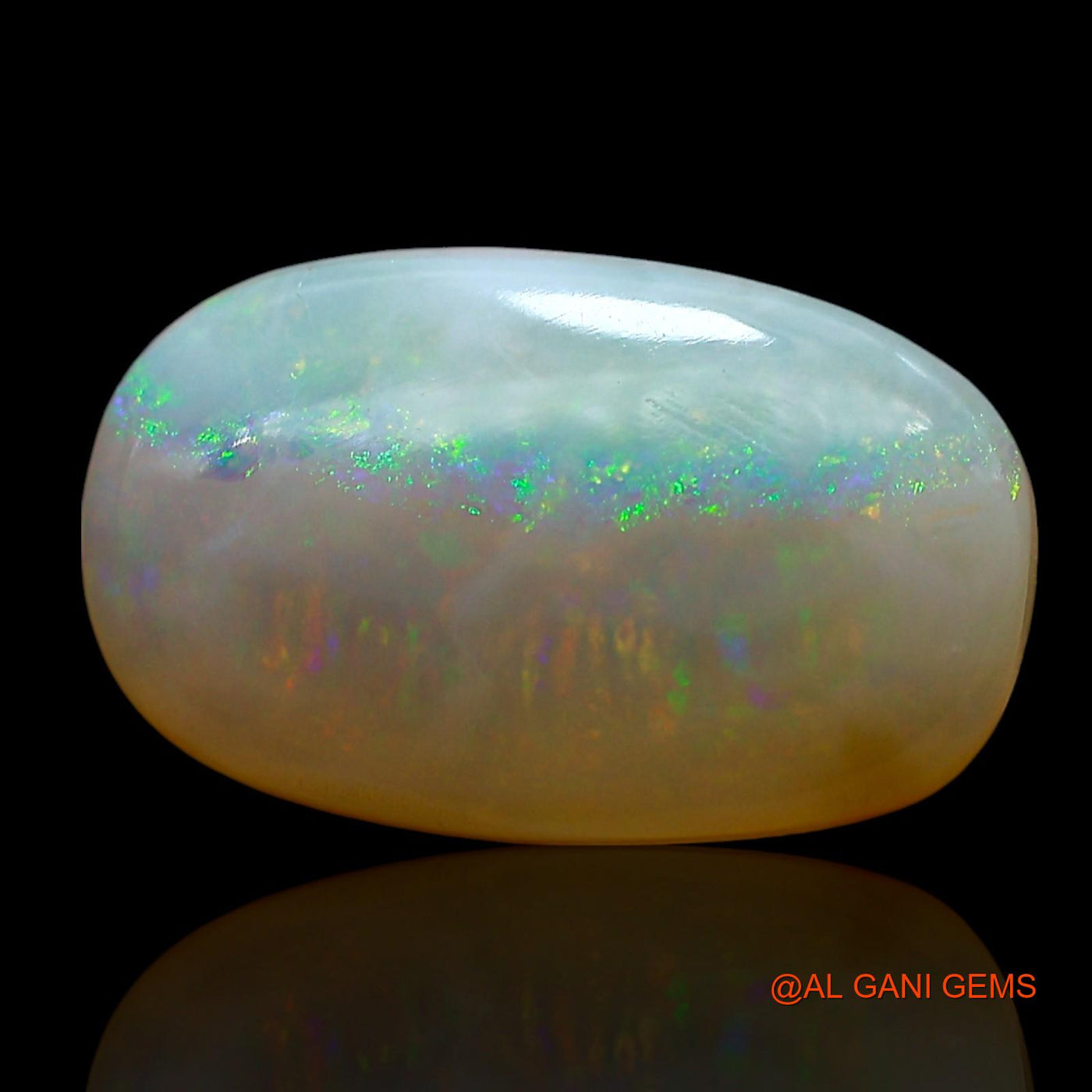 6.00 Cts Natural Australian Fire Opal Oval Cabochon Loose Gemstone For Jewelry 16x9x5 mm AE-724