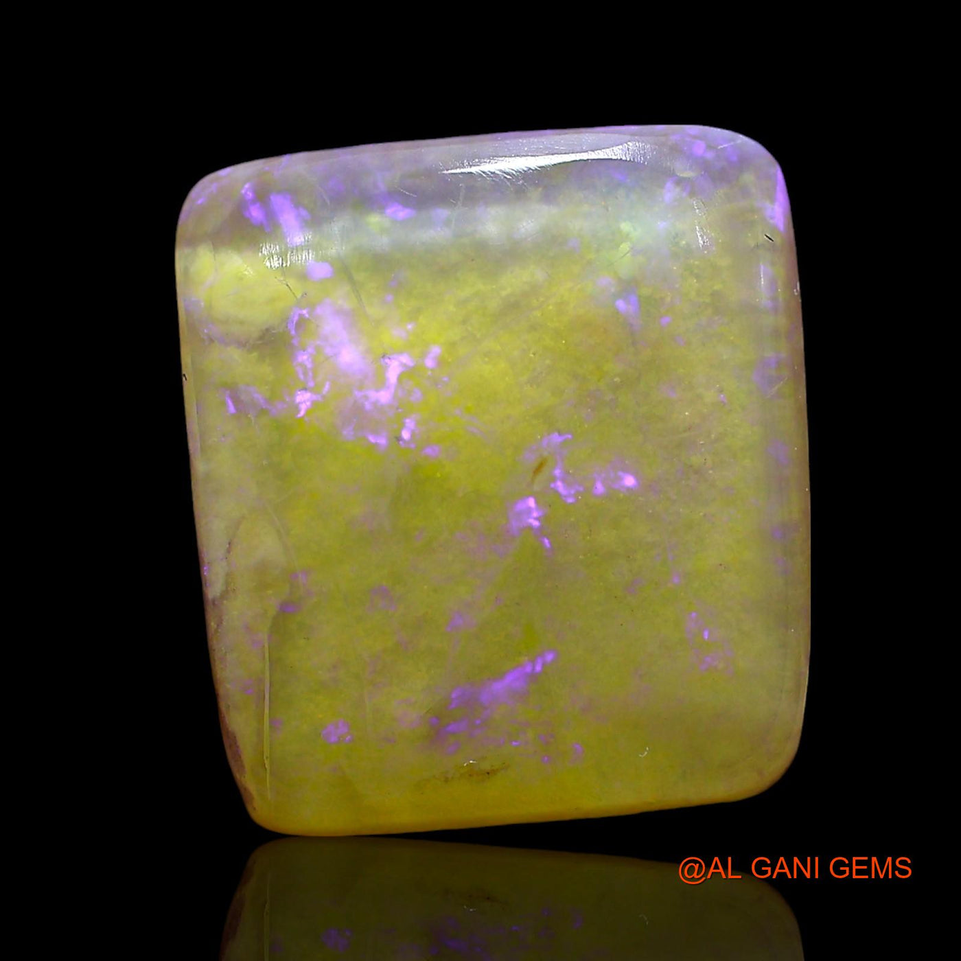 Natural Untreated Fire Opal Loose Gemstone Square Cabochon From Australia 5.00 Cts 14x12x4 mm AE-725