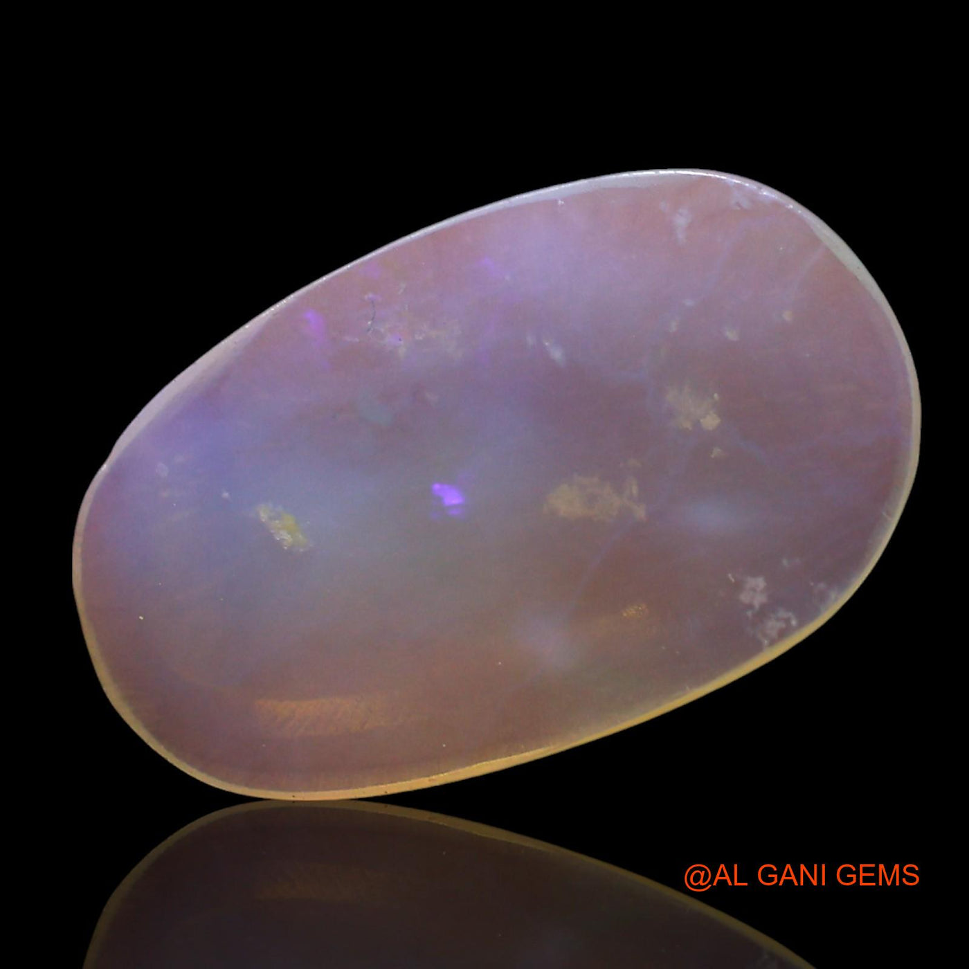 3.00 Cts Unheated Australian Fire Opal Loose Gemstone Oval Cabochon Natural 17x10x2 mm AE-727