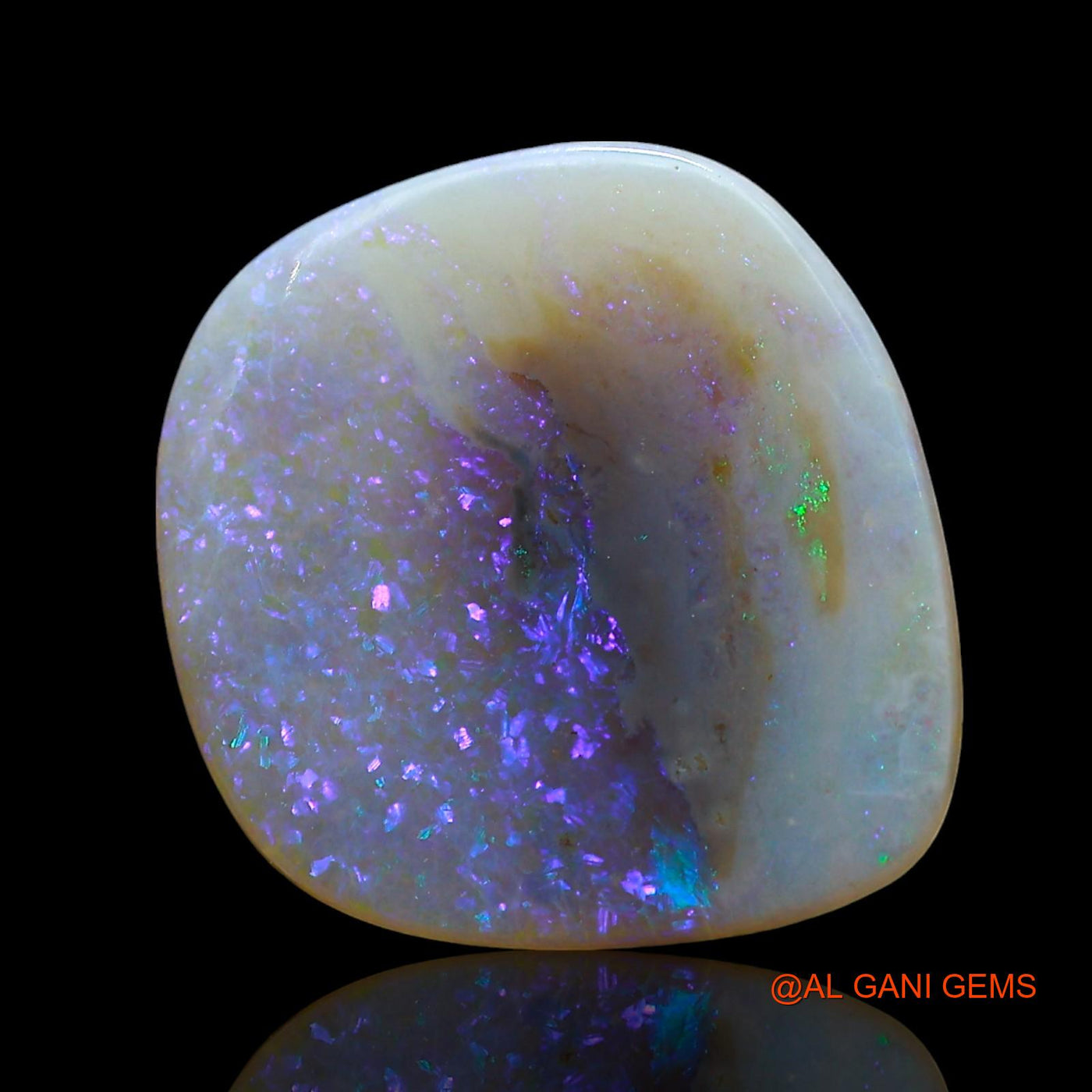 3.00 Cts Natural Australian Fire Opal Fancy Cabochon Loose Gemstone For Jewelry 14x14x2 mm AE-728