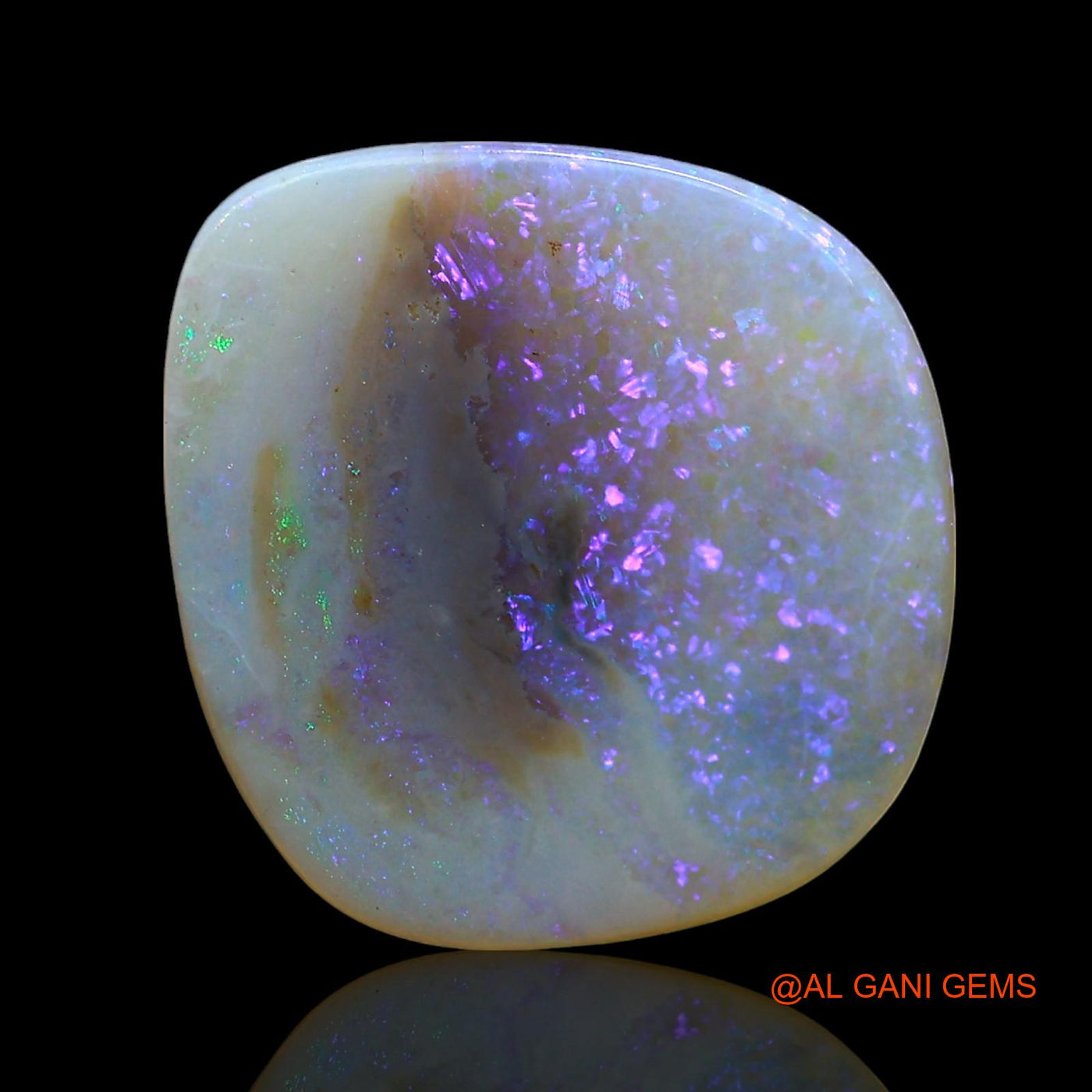 3.00 Cts Natural Australian Fire Opal Fancy Cabochon Loose Gemstone For Jewelry 14x14x2 mm AE-728