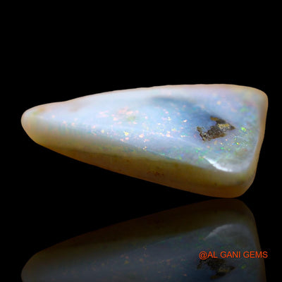3.00 Cts Natural Australian Fire Opal Loose Gemstone Trillion Cabochon 14x12x3 mm AE-72