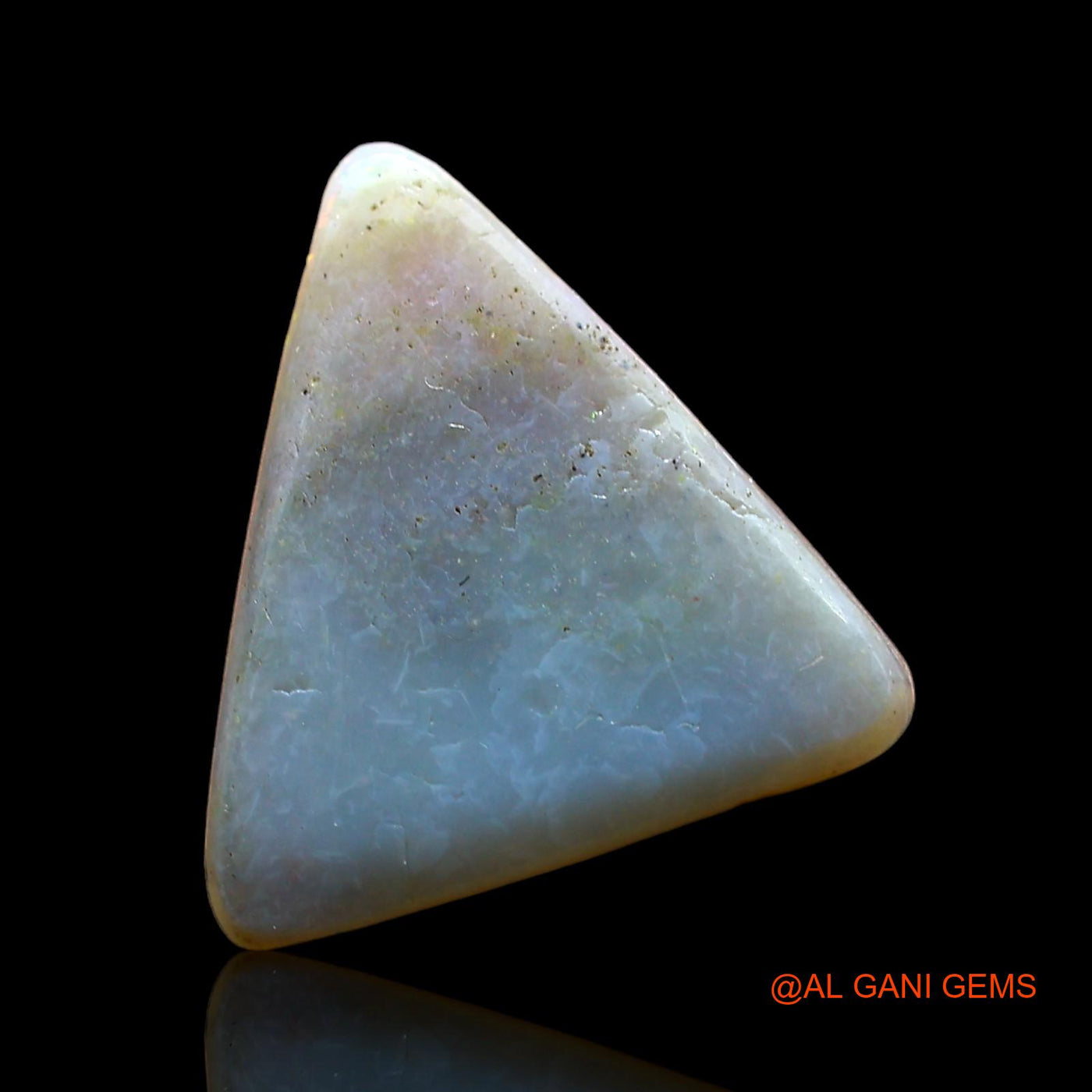 3.00 Cts Natural Australian Fire Opal Loose Gemstone Trillion Cabochon 14x12x3 mm AE-72